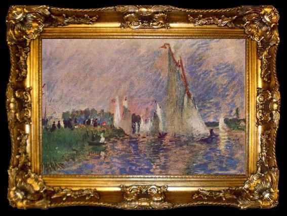 framed  Pierre-Auguste Renoir Regatta bei Argenteuil, ta009-2